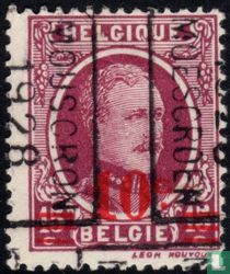 King Albert I, with overprint