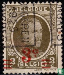 Roi Albert Ier, avec surcharge