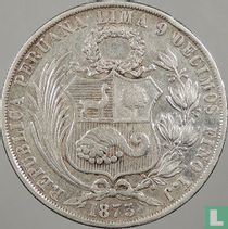 Peru 1 sol 1873 (YJ)