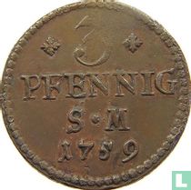 Mayence 3 pfennig 1759 (type 2)