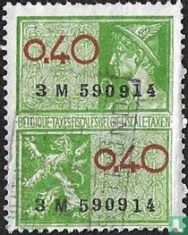 Hermes en heraldieke leeuw