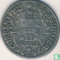 Hamburg 2 schilling 1725