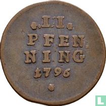Bavaria 2 pfenning 1796