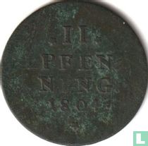 Bavaria 2 pfenning 1804