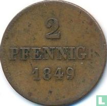 Bayern 2 Pfennige 1849