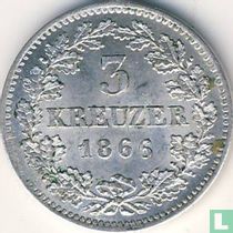 Bayern 3 Kreuzer 1866