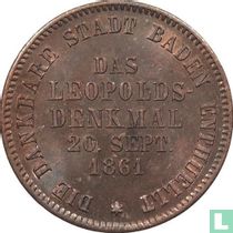 Baden 1 kreuzer 1861 "Leopold memorial"