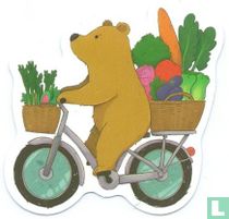 Beer op fiets
