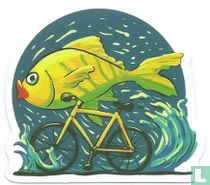 Vis op fiets