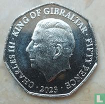 Gibraltar 50 Pence 2023 "Coronation of King Charles III" kaufen