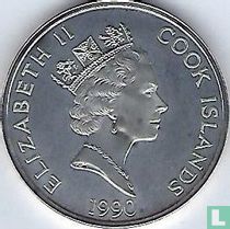 Cookeilanden 50 dollar 1990 (PROOF) "500 years of America - Vasco Núñez de Balboa"