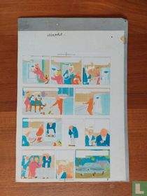 Originele inkleuring De koddige kater