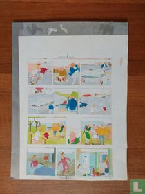 Originele inkleuring De koddige kater