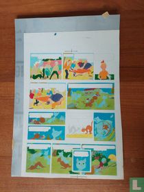 Originele inkleuring De koddige kater