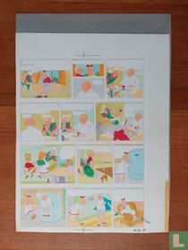 Originele inkleuring De koddige kater