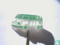 CO-OP (VW autobus) [vert clair sur blanc]