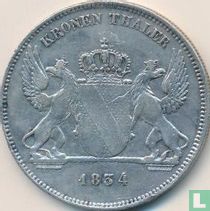 Baden 1 kronenthaler 1834 (type 1)