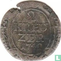 Baden 2 kreuzer 1742