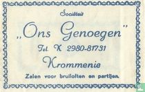 Sociëteit "Ons Genoegen"