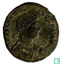 Empire romain, AE Maiorina, 383-388 ap. J.-C., Valentinien II (VIRTVS EXERCITI - Nicomédie)