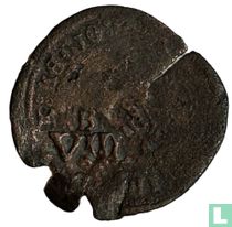 Spanje 8 maravedis 1654 (countermark op 8 maravedis 1602)