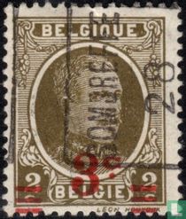 Roi Albert Ier, avec surcharge