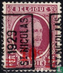 Roi Albert Ier, avec surcharge