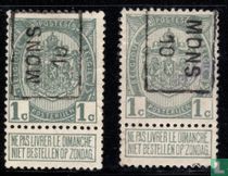 "MONS 10" 1c A+B for sale