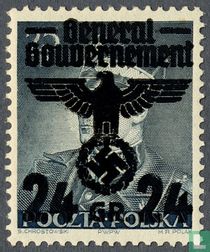 Eagle with overprint 