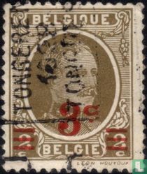 King Albert I, with overprint
