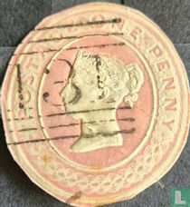 Koningin Victoria in Reliëf (Embossed) 1841