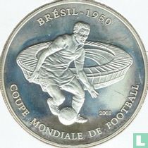 Chad 1000 francs 2001 (PROOF) "1950 Football World Cup in Brazil"