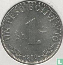 Bolivia 1 peso boliviano 1980