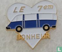 Le 7em Bonheur Blue Bus Heart