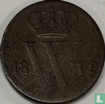 Nederland  ½ cent 1819