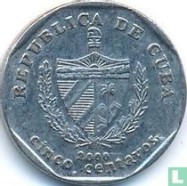 Cuba 5 centavos 2000