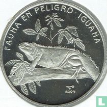 Cuba 10 pesos 2004 (PROOF) "Cuban rock iguana"