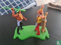 Indien avec prisonnier