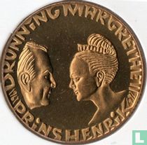 Denemarken 20 kroner 1992 "25th Wedding anniversary of Queen Margrethe II and Prince Henrik"