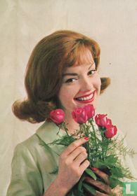 Vrouw met rozen
