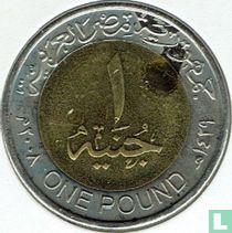 Égypte 1 pound 2008 (AH1429) "Treasures of the pharaohs - Golden throne of Tutankhamon"