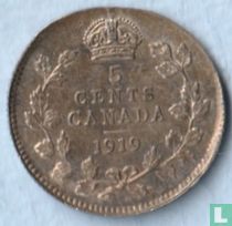 Canada 5 cents 1919 (fauté) acheter
