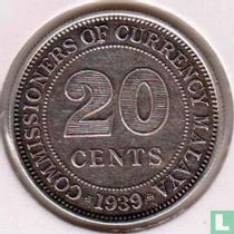 Malaya 20 cents 1939