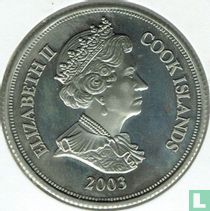 Cook-Inseln 1 Dollar 2003 "First anniversary of the euro - 10 euro banknote"