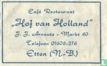 Café Restaurant "Hof van Holland"