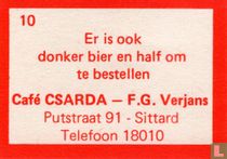Er is ook donker bier en half om