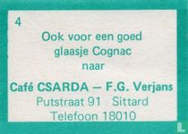 Ook voor een goed glaasje Cognac