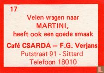 Velen vragen naar Martini