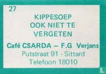 Kippesoep ook niet te vergeten