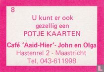 U kunt er ook gezellig een potje kaarten